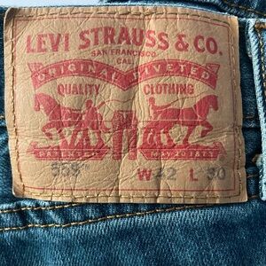 Levi's Mens SZ W 42 L 30 Relaxed Fit straight leg blue Jeans 100%cotton